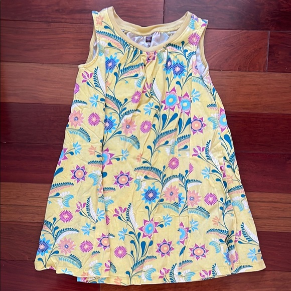 Floral Yellow Kids Dress - Picture 1 of 5